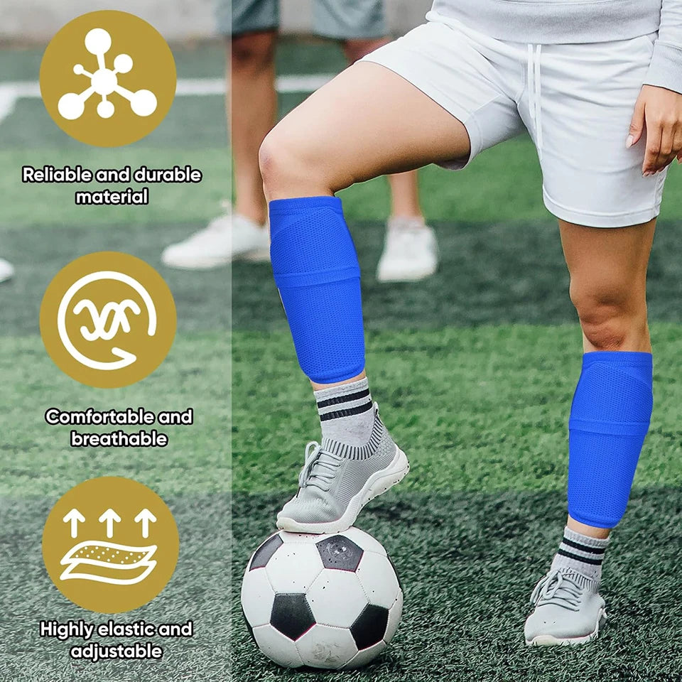 Soccer Shin Guards with Sleeves