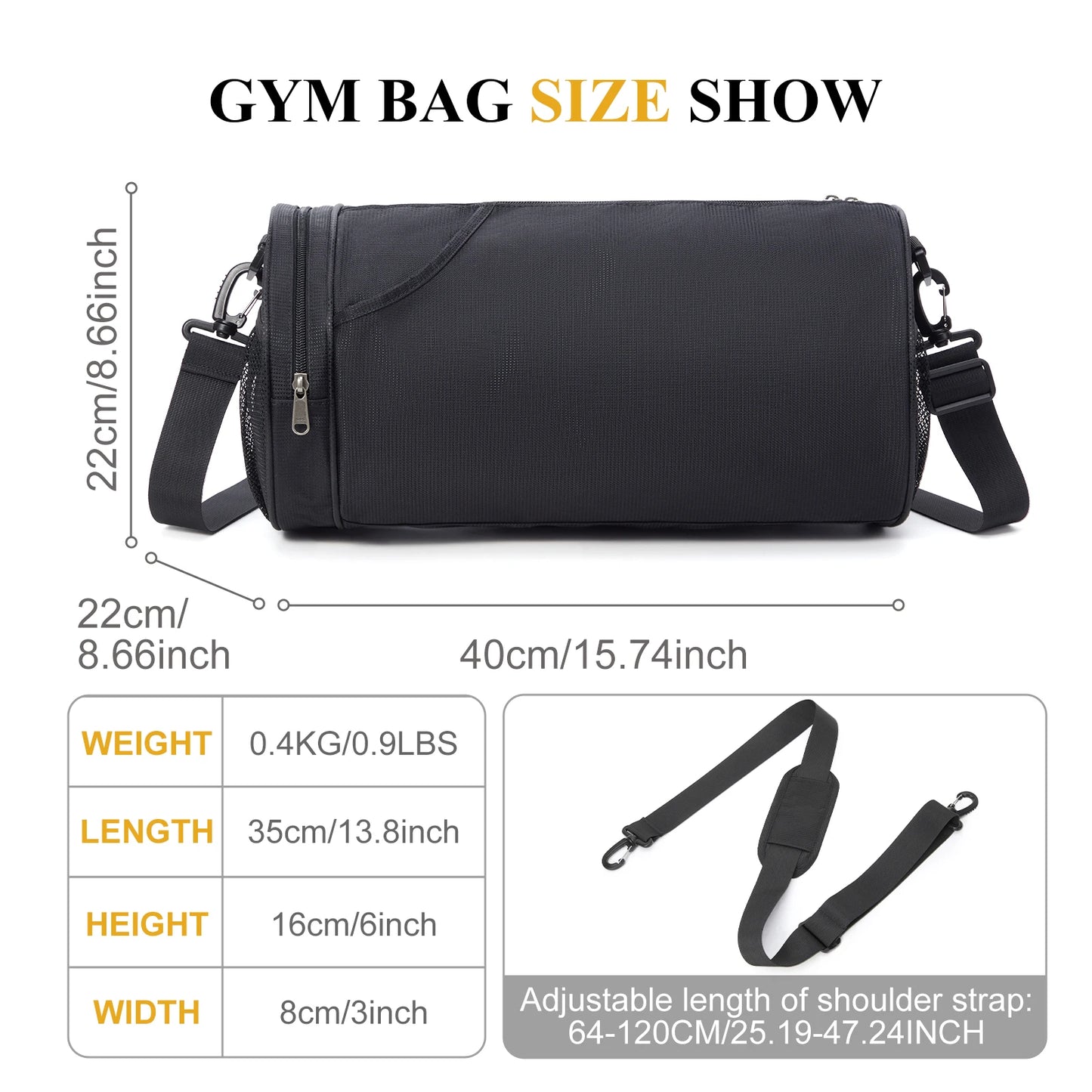 Sports Bag for Travel and Fitness
