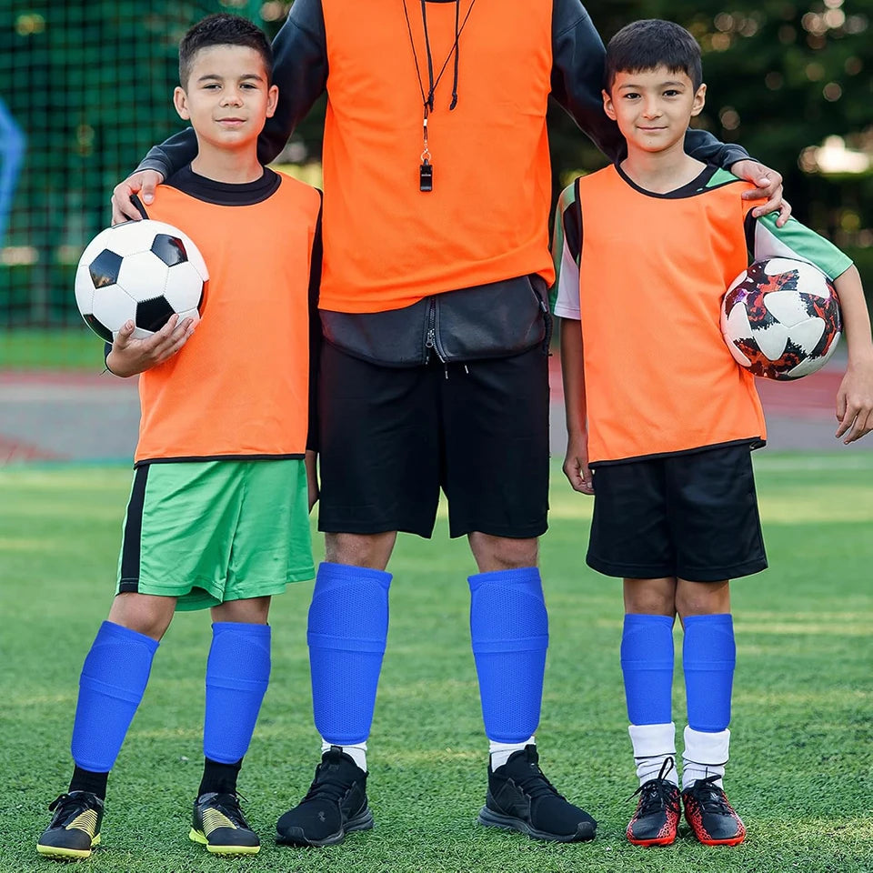 Soccer Shin Guards with Sleeves