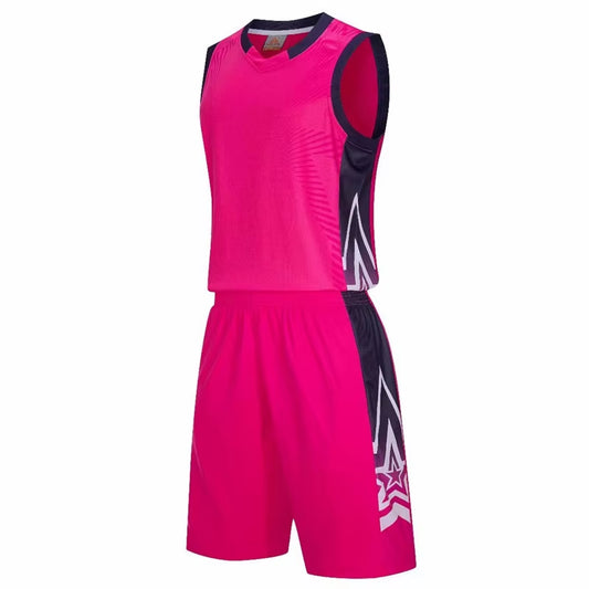 Men Basketball Uniforms Sets College Basketball Jerseys Suits Shirt+Shorts Professional Breathable Basketball Jersey